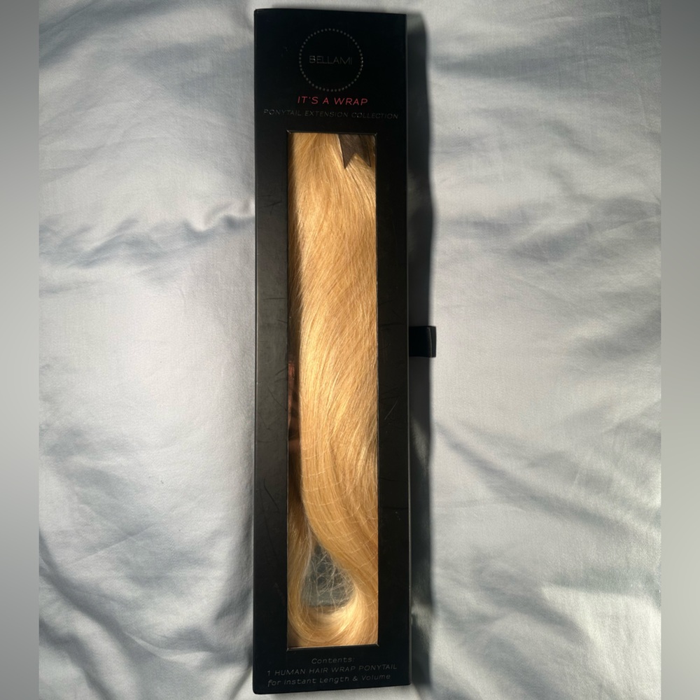 Bellami 20” Human Hair Ponytail Extension 100g - Butter Blonde - NWT